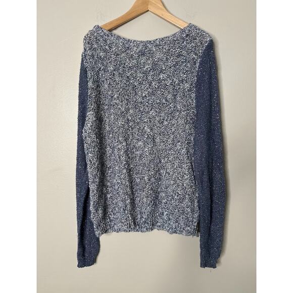 Abercrombie & Fitch Womens Size Medium Sweater Blue Marled Pullover - Picture 4 of 7